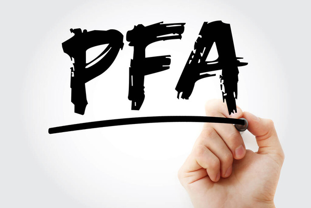 PFA - Please Find Attached acronim with marker, business concept background - Zdjęcie, obraz