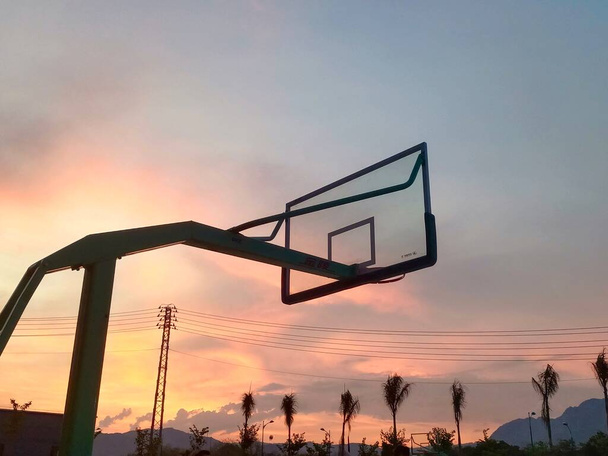basketball hoop on the beach - Foto, immagini