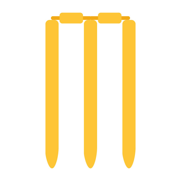 Un'icona di design sorprendente di wicket di cricket - Vettoriali, immagini