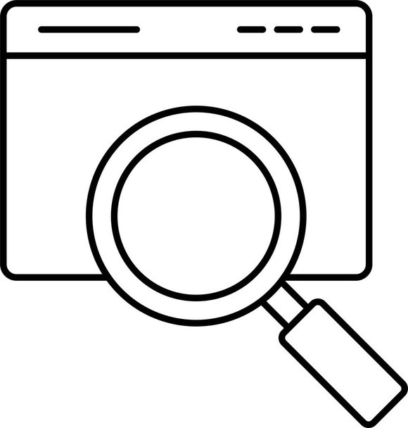 Seitensuche Vektor-Symbol, das leicht geändert oder bearbeitet werden kann - Vektor, Bild