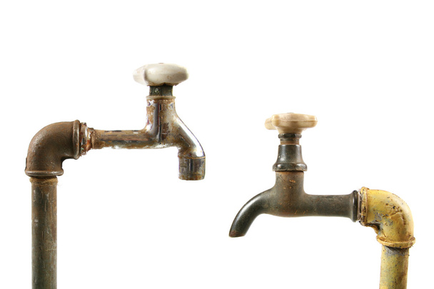 Two old water taps - Photo, Image