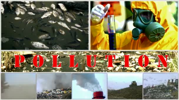 a szennyezés a környezet-osztott képernyő - Felvétel, videó