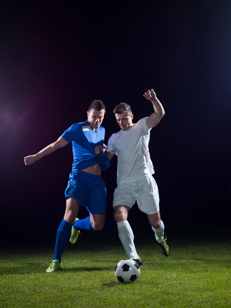 Soccer players duel - Foto, Imagen