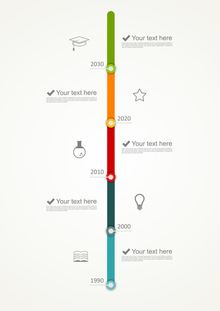 Timeline infographic - Vector, Image