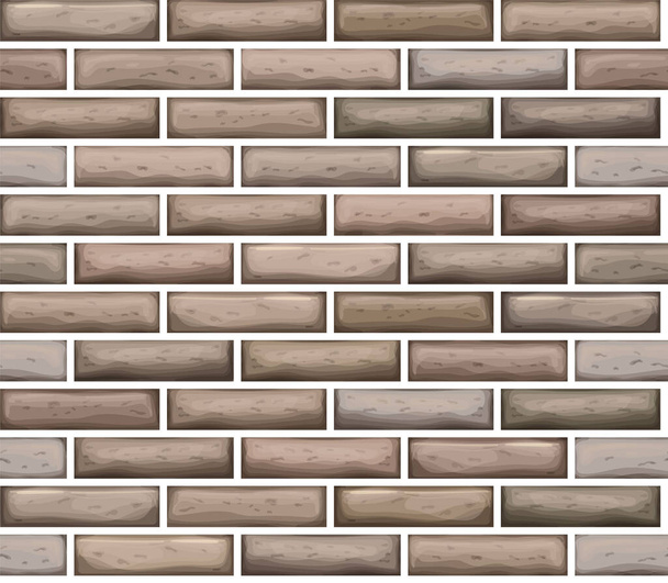 Brick work Icon isolated of flat style. Vector illustration seamless. - Vector, Image