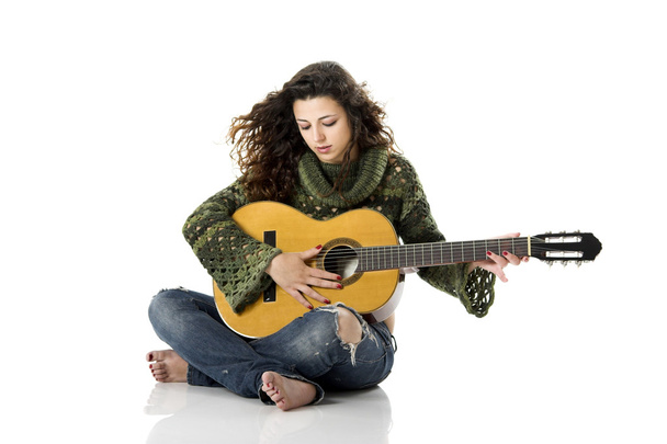 Playing guitar - Fotografie, Obrázek