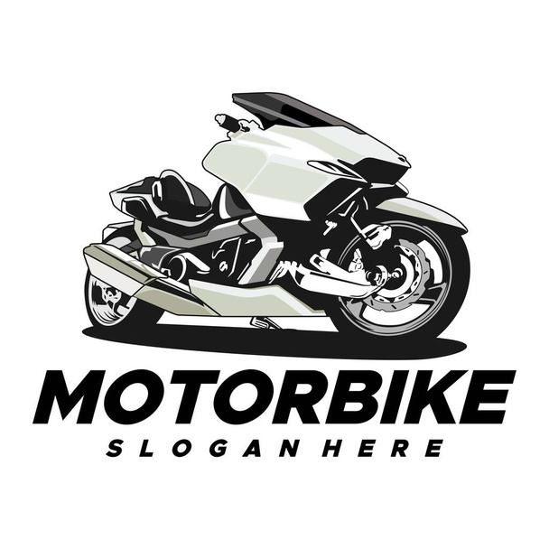 Motorrad Geschwindigkeit Logo Marke Design Vektor - Vektor, Bild