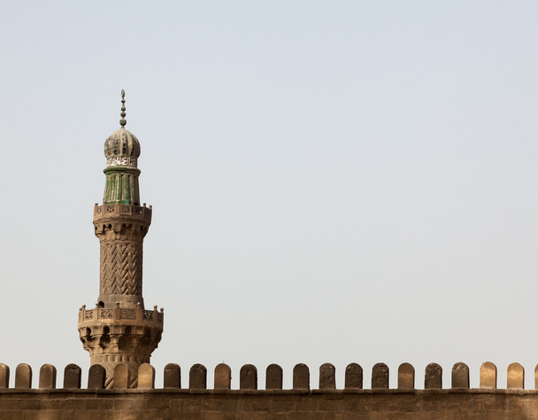 Minaret at Alabaster Mosque Citadel Cairo Egypt - Photo, Image
