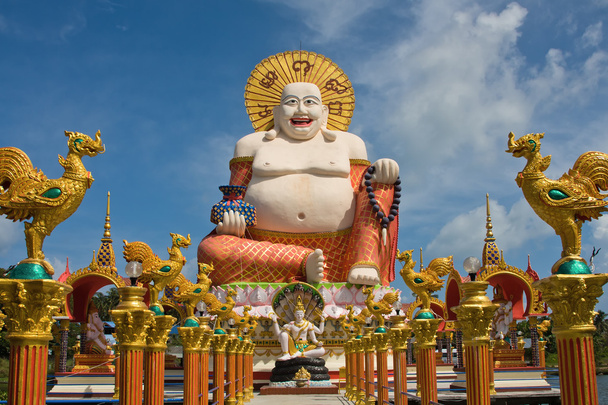 Smiling Buddha of wealth statue on Koh Samui, Thailand - Foto, afbeelding