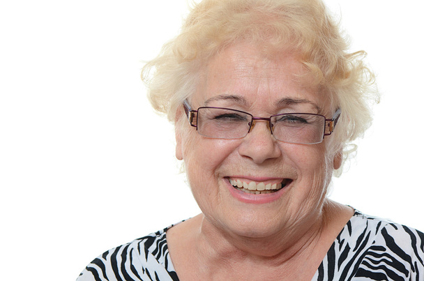 Smiling old woman - Fotoğraf, Görsel