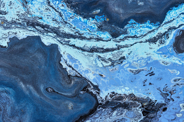Fondo de pintura flotante de mármol abstracto. Efecto grunge textura de tintas - Foto, imagen