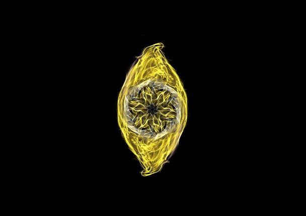 arte limón rodaja cristal textura - Foto, imagen