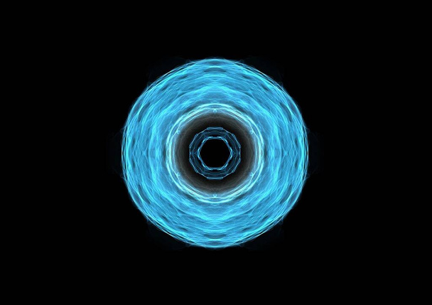 disco azulado spinnig aislado - Foto, imagen