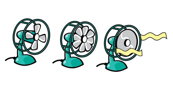 Ventilatorblazen - Vector, afbeelding