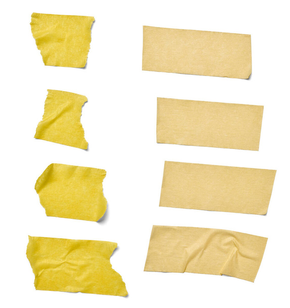 fita adesiva adesivo duto mascaramento scotch fundo rasgado papel peça etiqueta mensagem nota reparação - Foto, Imagem