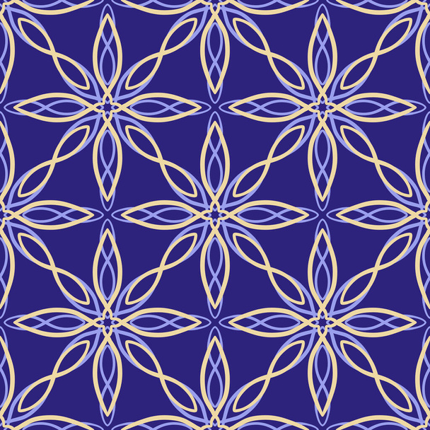Абстрактный бесшовный рисунок с мозаичной плиткой декоративного кружева украшения. Текстура для печати, ткани, текстиля, обоев. - Фото, изображение