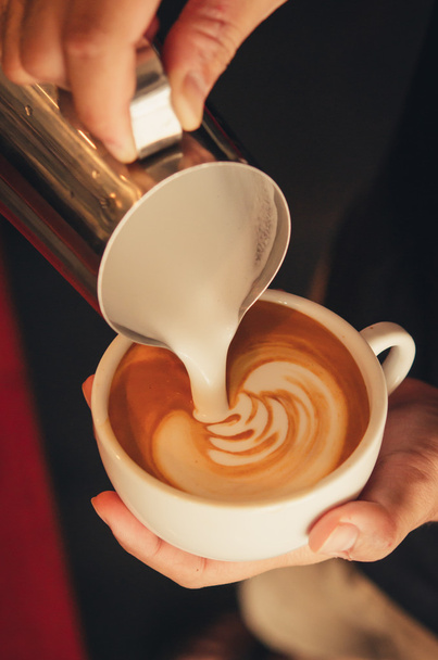 latte art coffee - Foto, Bild