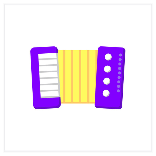  Icône plate accordéon - Vecteur, image