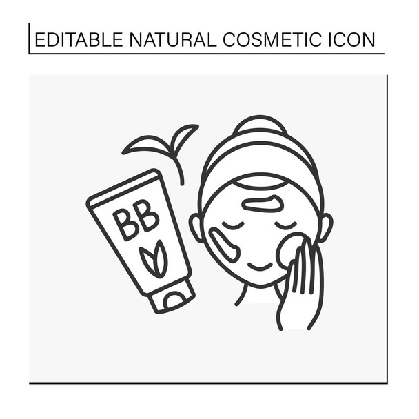 Ícone de linha Cosmetology - Vetor, Imagem