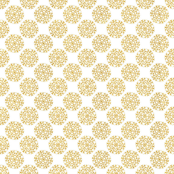Golden seamless pattern for Christmas. For use on wrapping paper, fabrics, wallpapers, Merry Christmas cards.  - Valokuva, kuva