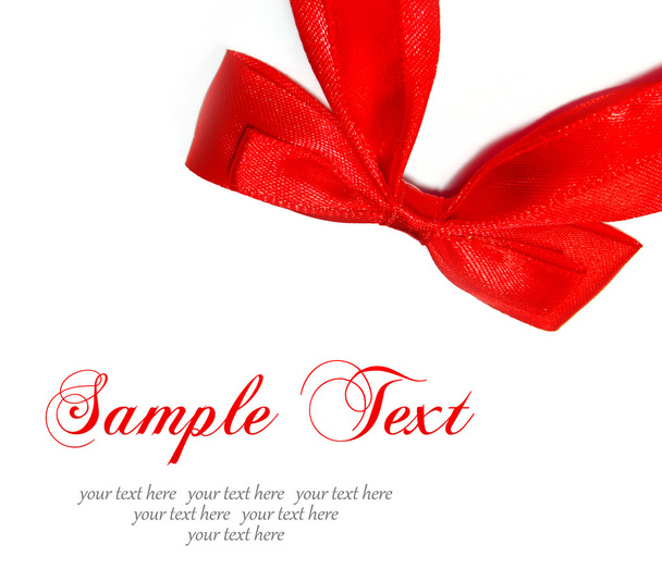 Red ribbon bow isolated - Foto, immagini