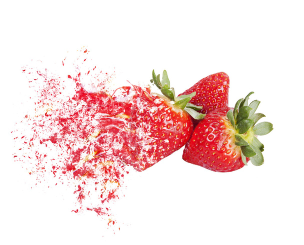 Erdbeeren explodieren - Foto, Bild