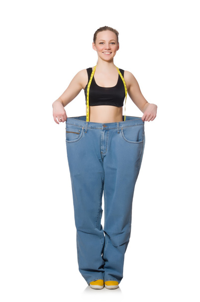 Молодая женщина в концепции диеты
 - Фото, изображение