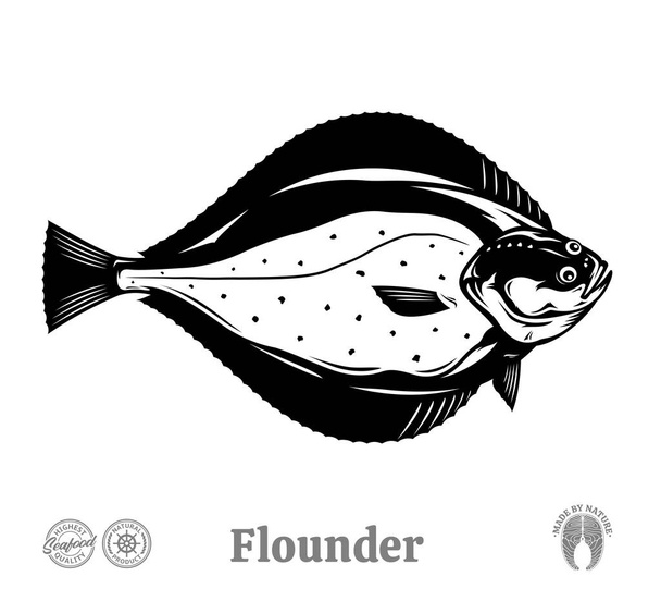 Wektor makreli ryba ilustracja izolowana na białym tle - Wektor, obraz