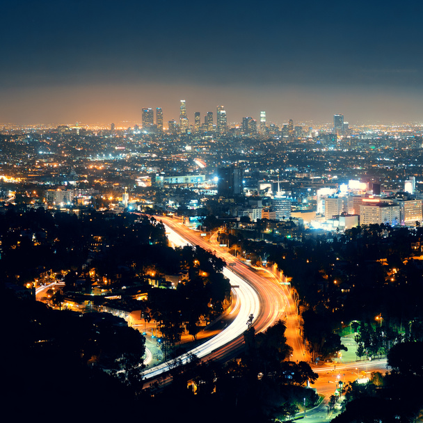 Geceleri Los Angeles - Fotoğraf, Görsel
