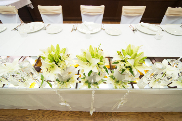 Tischdekoration für Hochzeiten - Foto, Bild