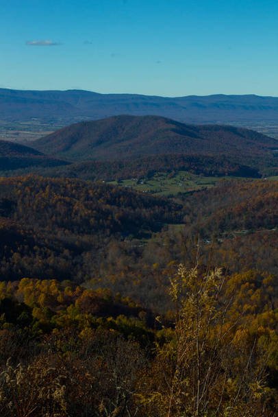 Widok na Park Narodowy Shenandoah, Wirginia - Zdjęcie, obraz