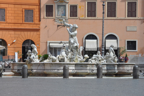 Fontana der vier Flüsse in Rom - Foto, Bild