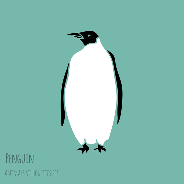 Чорно-білий пінгвін
 - Вектор, зображення