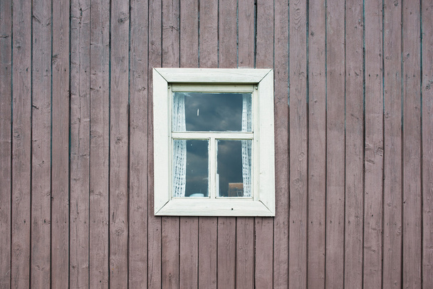 Okno, věku drsné výstřední vintage desky staré rustikální Dřevěná prkna panely stěny, podlaha pozadí nebo textury - Fotografie, Obrázek