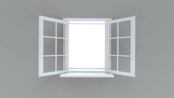Otwórz okno z pustym widokiem dla użytkownika - Zdjęcie, obraz