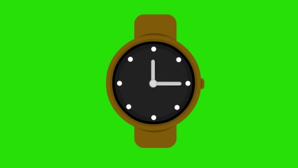 Clockwise looping animation with a green chroma key background - Footage, Video