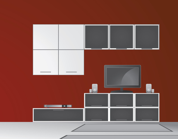 Moderno vector sala de estar
 - Vector, Imagen