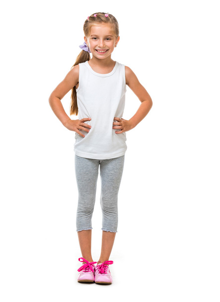Sportive little girl - Foto, Imagem