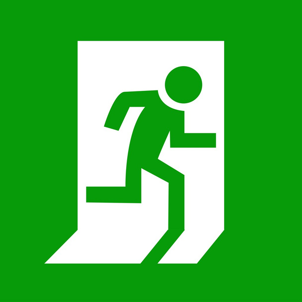 Fire exit. - Vector, Image