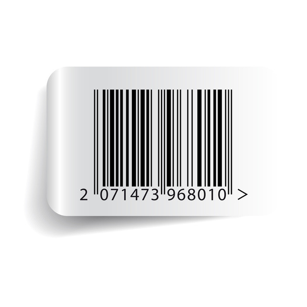 barcode label sjabloon vector - Vector, afbeelding