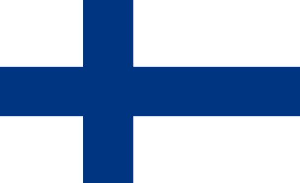 Національний прапор Фінляндії - Вектор, зображення