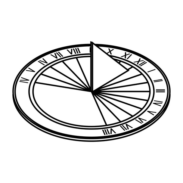 Значок сонячного годинника. Проста ілюстрація вектора сонячного годинника
. - Вектор, зображення