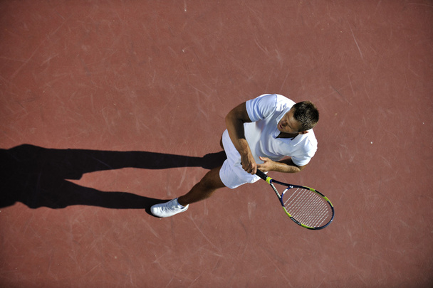 Young man play tennis - Fotoğraf, Görsel