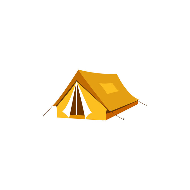 Camping tent icon illustration clipart template  - Vector, Image