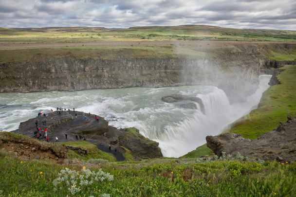 cascada Gullfoss, Islandia
 - Foto, Imagen