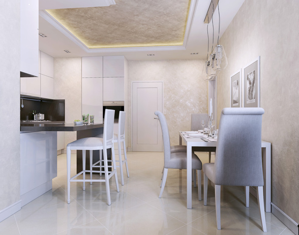 keuken luxe interieur, art decostijl - Foto, afbeelding