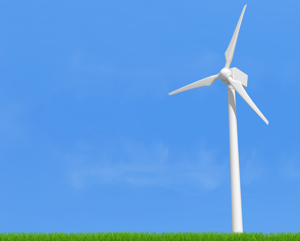Single wind turbine - Φωτογραφία, εικόνα