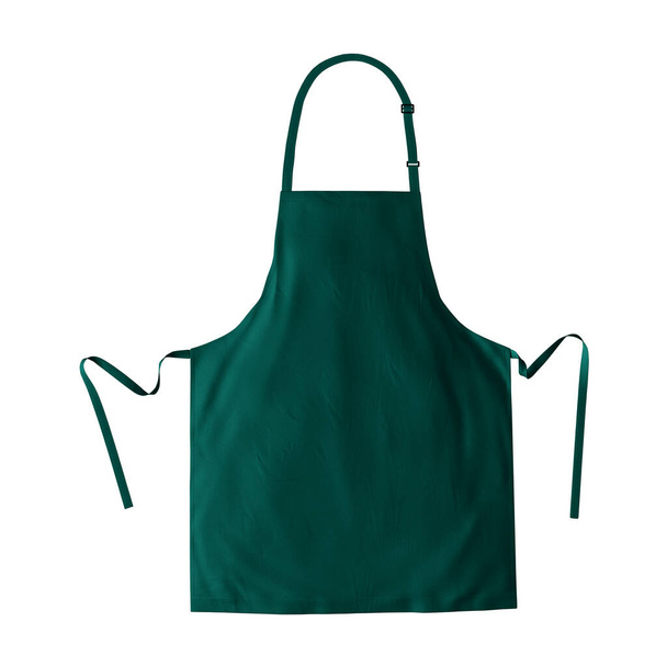 Make your fantastic design or logo artistic with this Luxurious Apron Mockup In Alpine Green Color. - Photo, Image