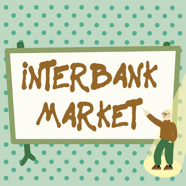 İlham veren Interbank Market metni. Bankaların farklı para birimlerini değiştirdiği iş dünyası ön x pazarı Renkli Tasarım Görüntüleme İletisi, Soyut Tartışma Önemli Haberler - Fotoğraf, Görsel
