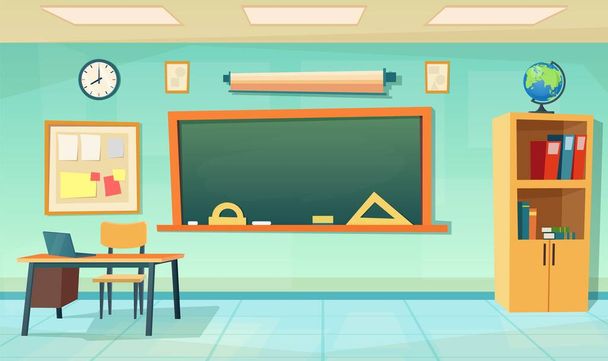 Empty classroom. School Education background. - Vector, Image